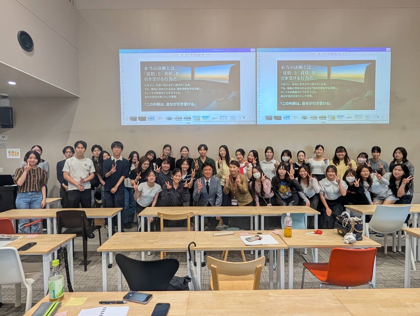 梅光学院大学での講演